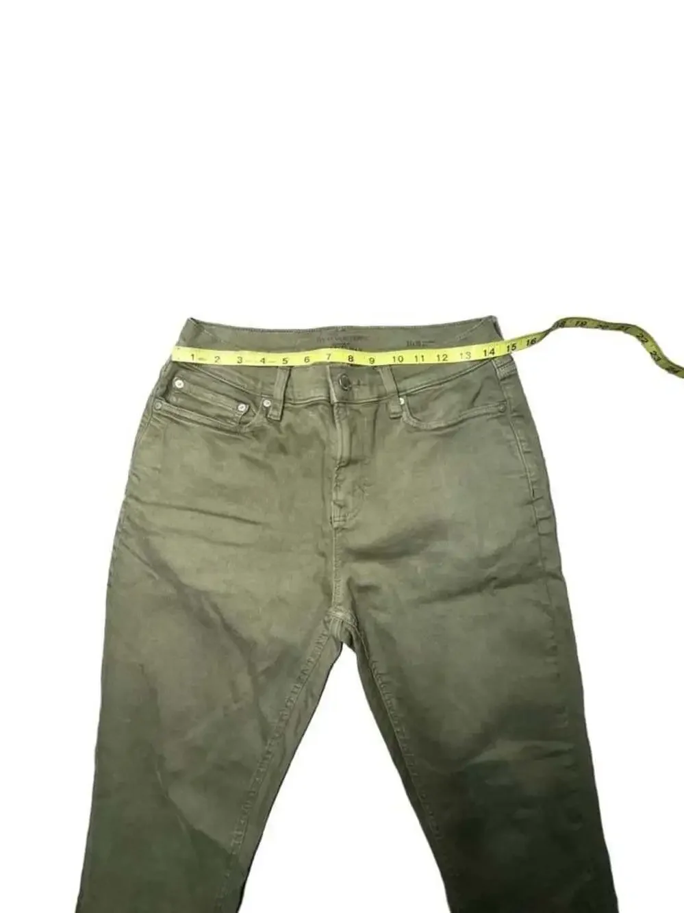 Banana Republic Travel & Leisure Skinny Fit Olive Green Jeans Size 31x30